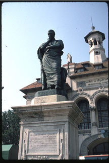 Roman poet Ovid, statue at Constantsa, Romania, where he was exiled. ©James A. Clapp