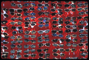 Sunglasses, Montevideo, Uruguay, © 1998. J.A. Clapp
