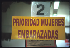 Immigration sign, Puerto Madryn, Argentina © James A. Clapp