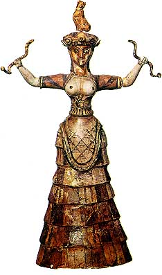 Snake Goddess of Knossos, Heraklion Museum, Crete