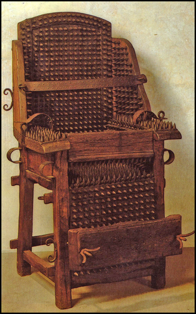 Inquisitor's Chair, Spanish Inquisition